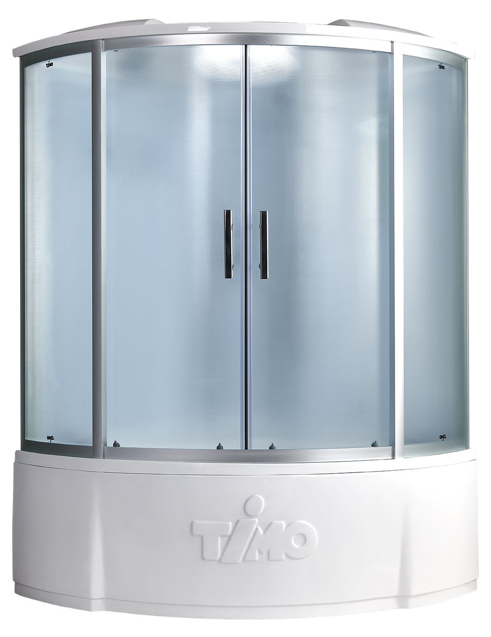 Душевой бокс Timo Standart T-6625SF, 120 x 120 см, c крышей, высокий поддон, стекла матовые, профиль хром 