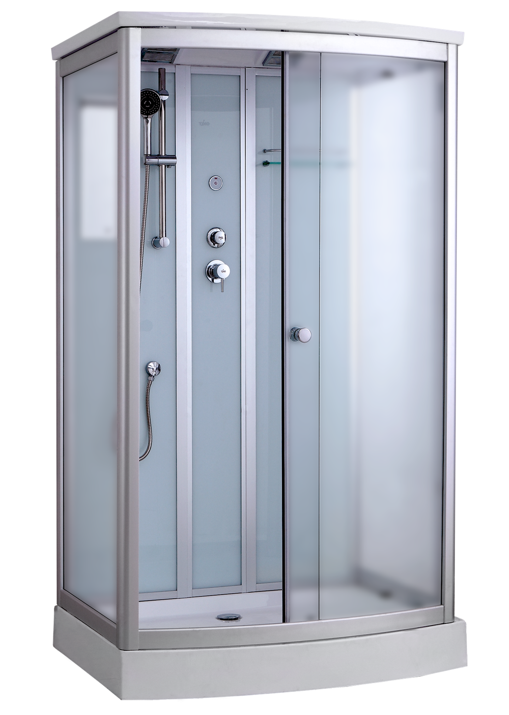 Timo Standart T-6615 Silver Fabric душевая кабина (120*90*220) 