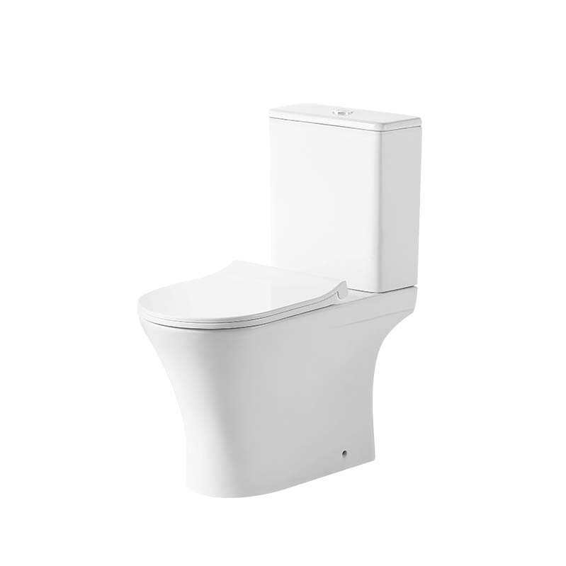 Унитаз напольный Grossman Classic GR-4465S (650х340х790) безободковый,белый с тонкой крышкой,микролифт,2 места 