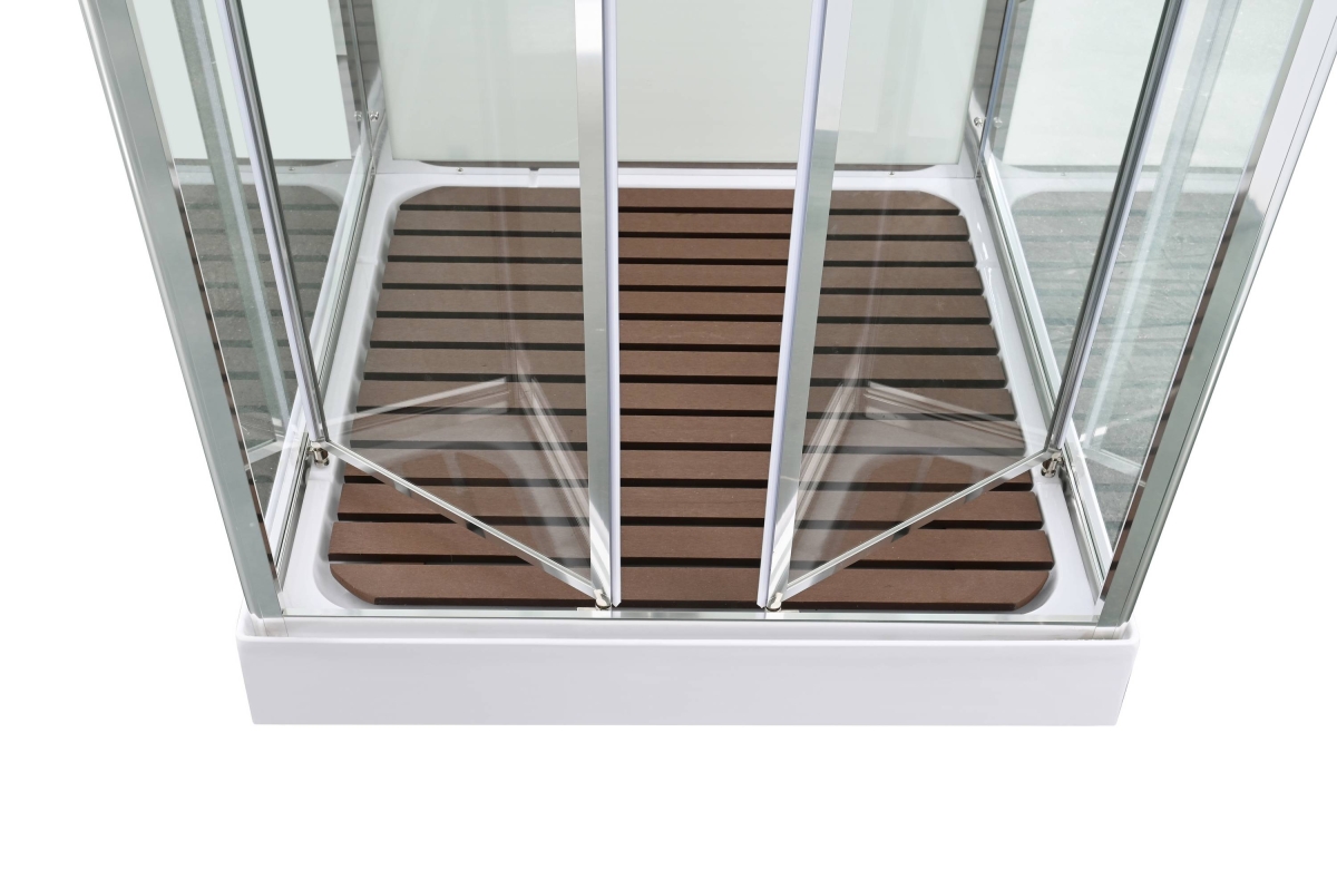 Душевая кабина AvaCan V2090N 78242, 90 x 90 см, без крыши, поддон низкий, стекло прозрачное, профиль хром 