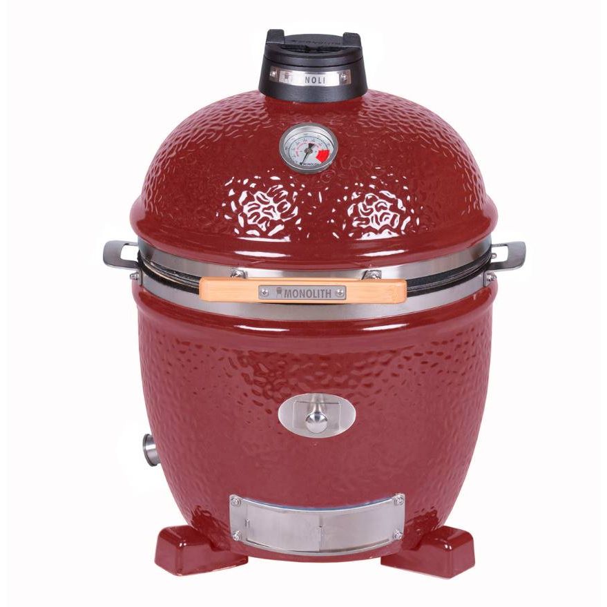 Керамический гриль Monolith JUNIOR-Serie Red 2.0 (красный без ножек) 