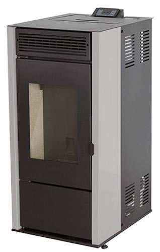 Пеллетная печь-камин Tim Sistem Rittium 7 metal ( 8KW) белая 