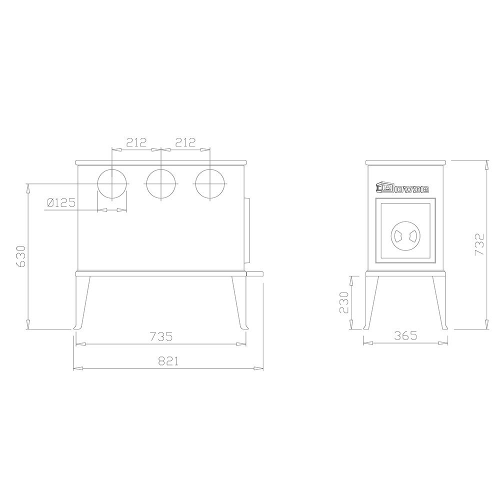 Печь Dovre 300CB 