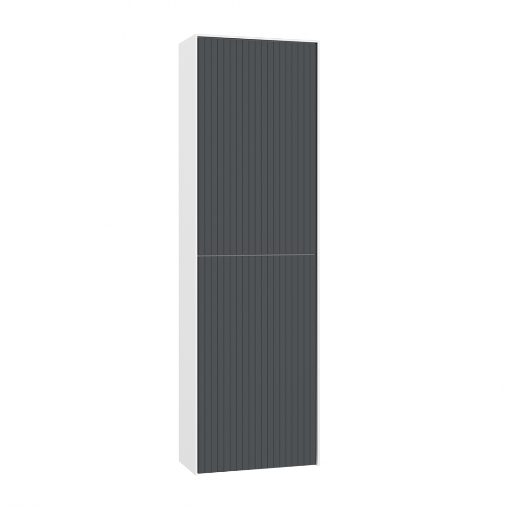 Пенал Orka Cube 3000365, 40 х 140 см, подвесной, цвет антрацит матовый/белый 