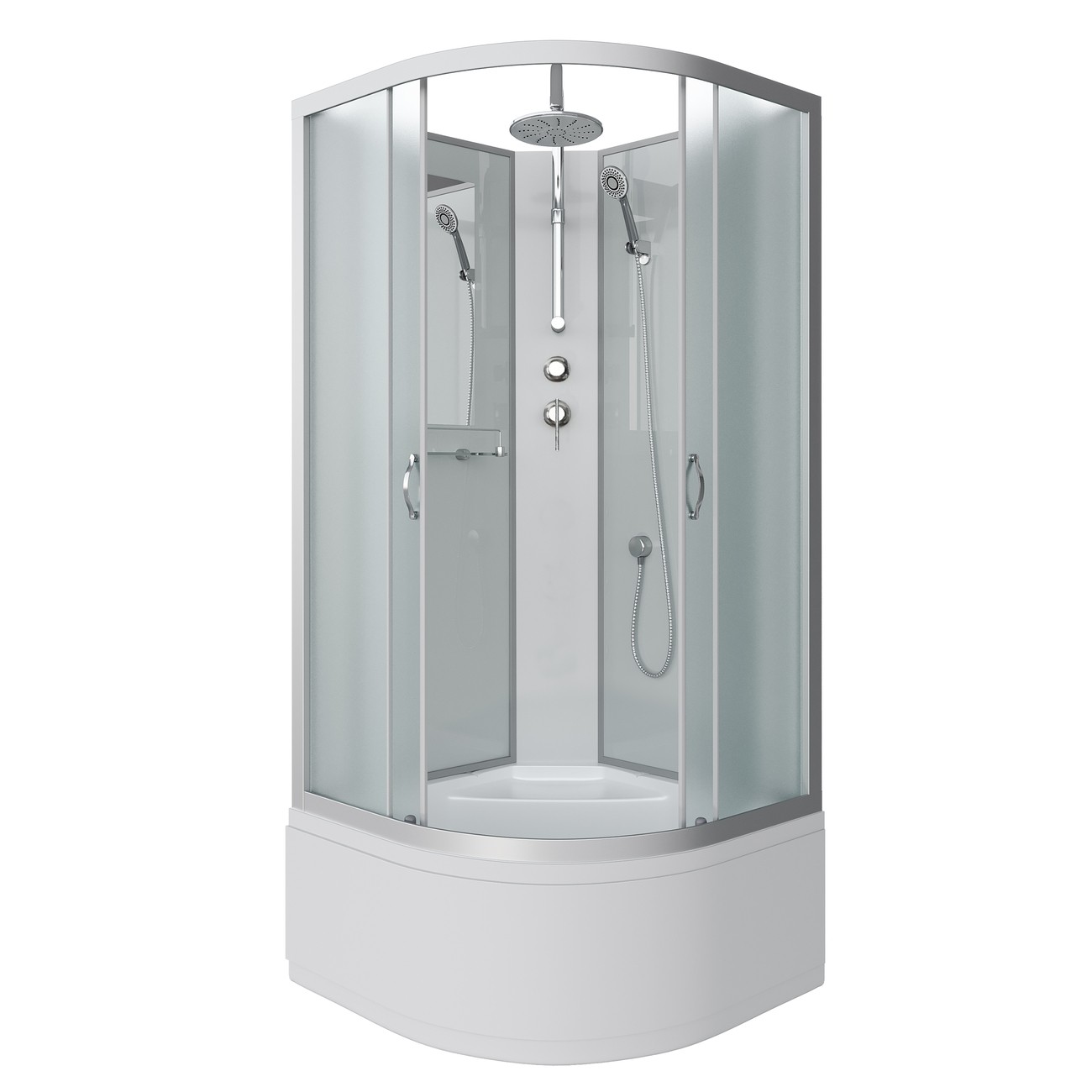 Душевая кабина Niagara Classic NG-2309-14BKT (100х100х210) высокий поддон(40см),стекло матовое,4 места 