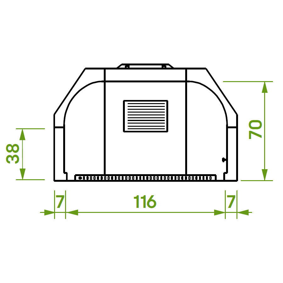 Каминная топка PATIO 116 R (Palazzetti) 