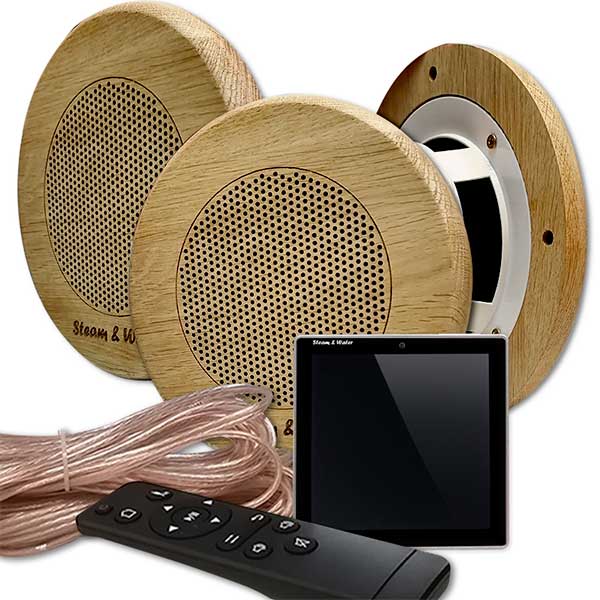 Комплект влагостойкой акустики SW 3 Black Sauna Sensor (круглая) 