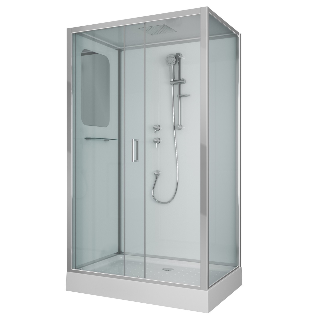 Душевая кабина Niagara Premium NG-6012-01QL (120х80х210) низкий поддон(16 см),стекло прозрачное,4 места 
