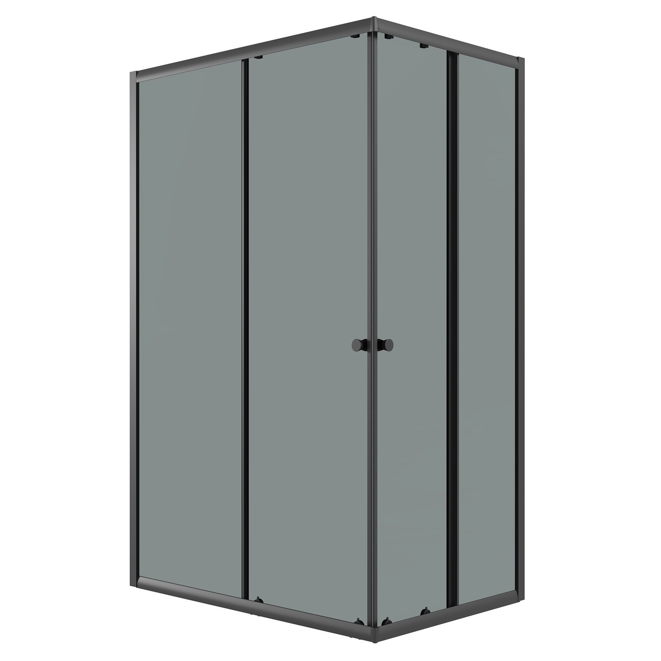Душевое ограждение Niagara Eco NG-1129-14QT (120х90х190) прямоугольник,раздвижное,черный,стекло тонированное,1 место 