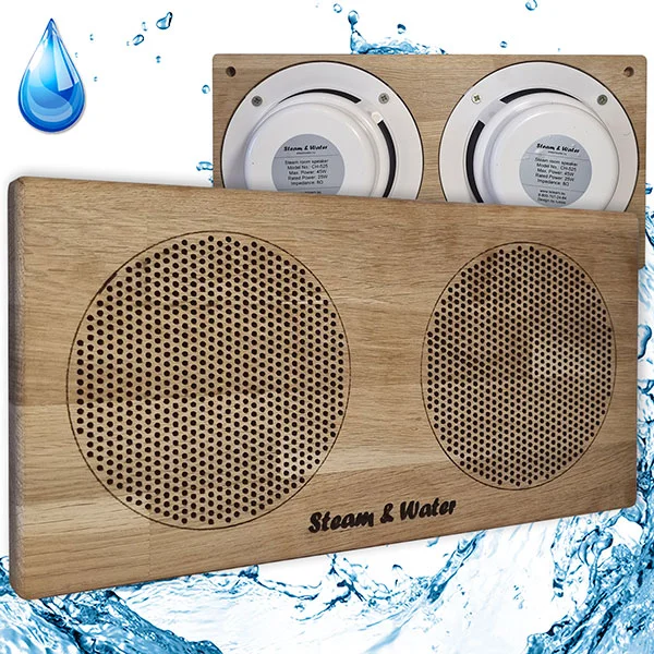 Динамик для сауны Steam & Water Двойной прямоугольный SW 525 white 