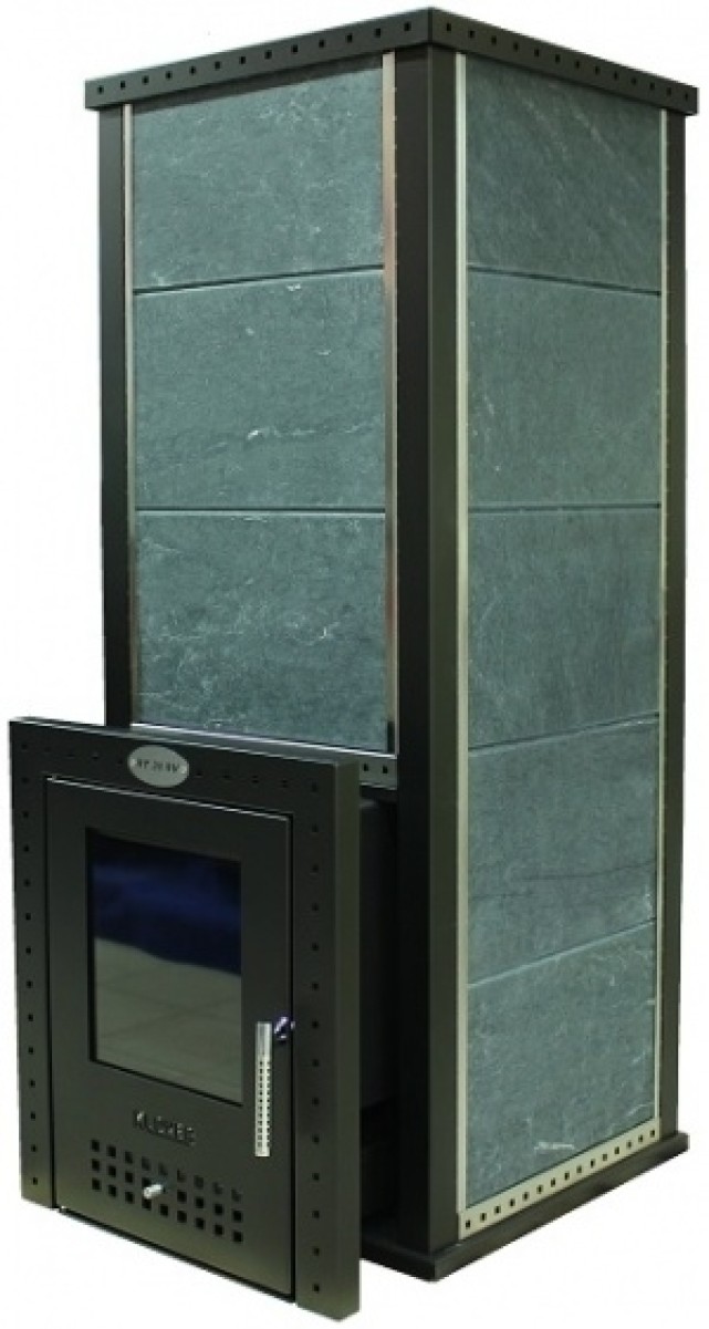 Дровяная печь для бани Klover RT 50-RV ( Жадеит 30 мм ) 