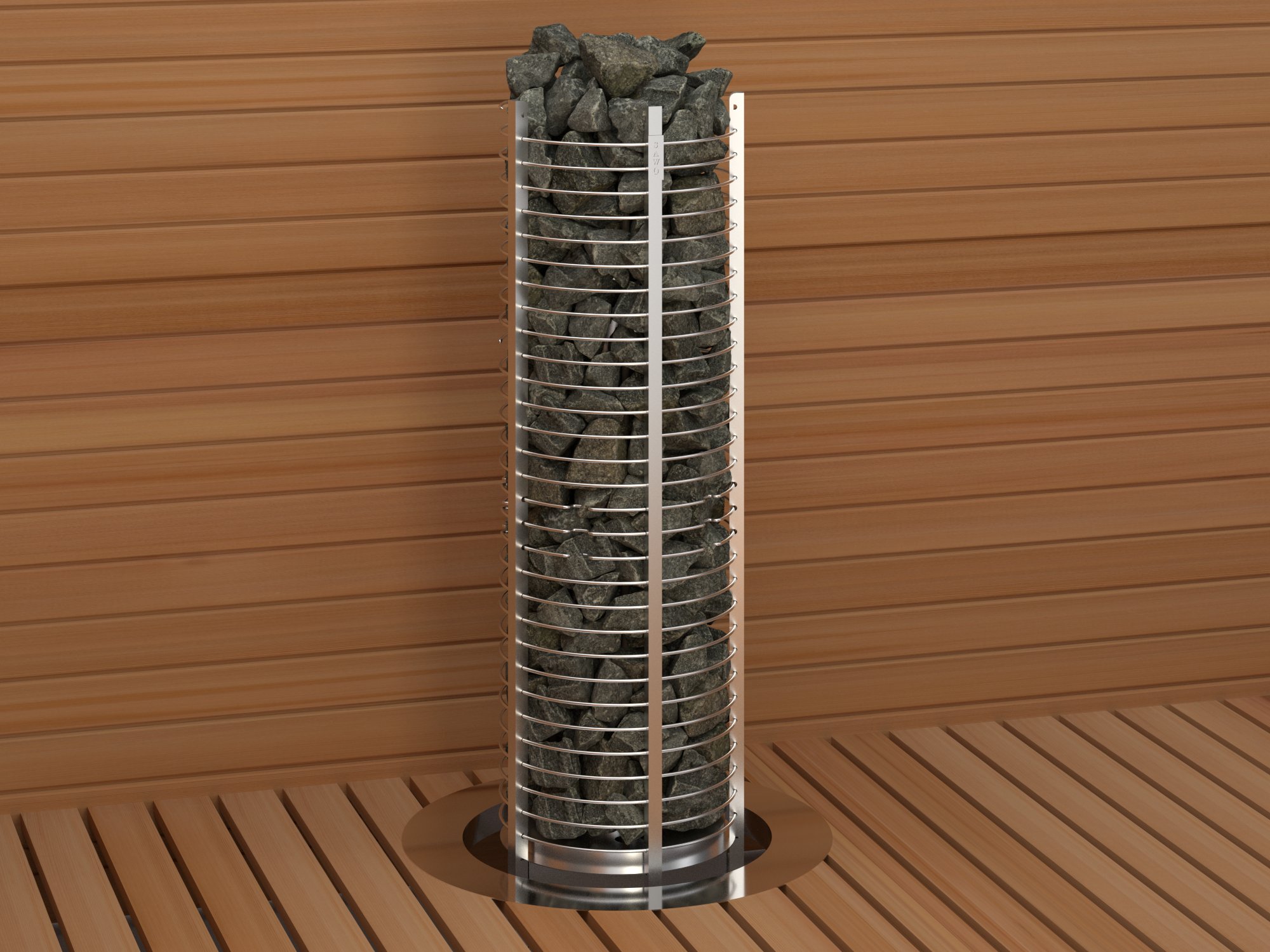 SAWO Электрическая печь TOWER вертикальная, круглая, 10,5 кВт,TH6-105NS-P, выносной пульт (пульт и блок мощности докупаются отдельно) 