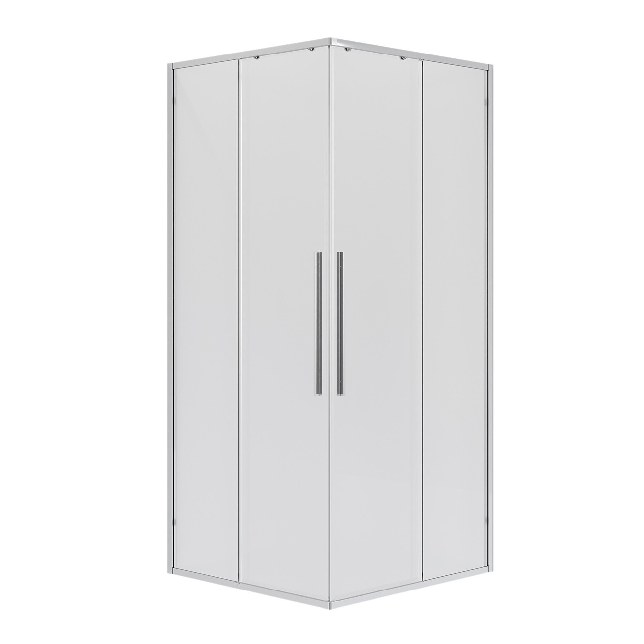 Душевое ограждение Niagara Nova NG-6624-34 (100х100х195) квадрат,двери раздвижные,хром,стекло прозрачное,1 место 