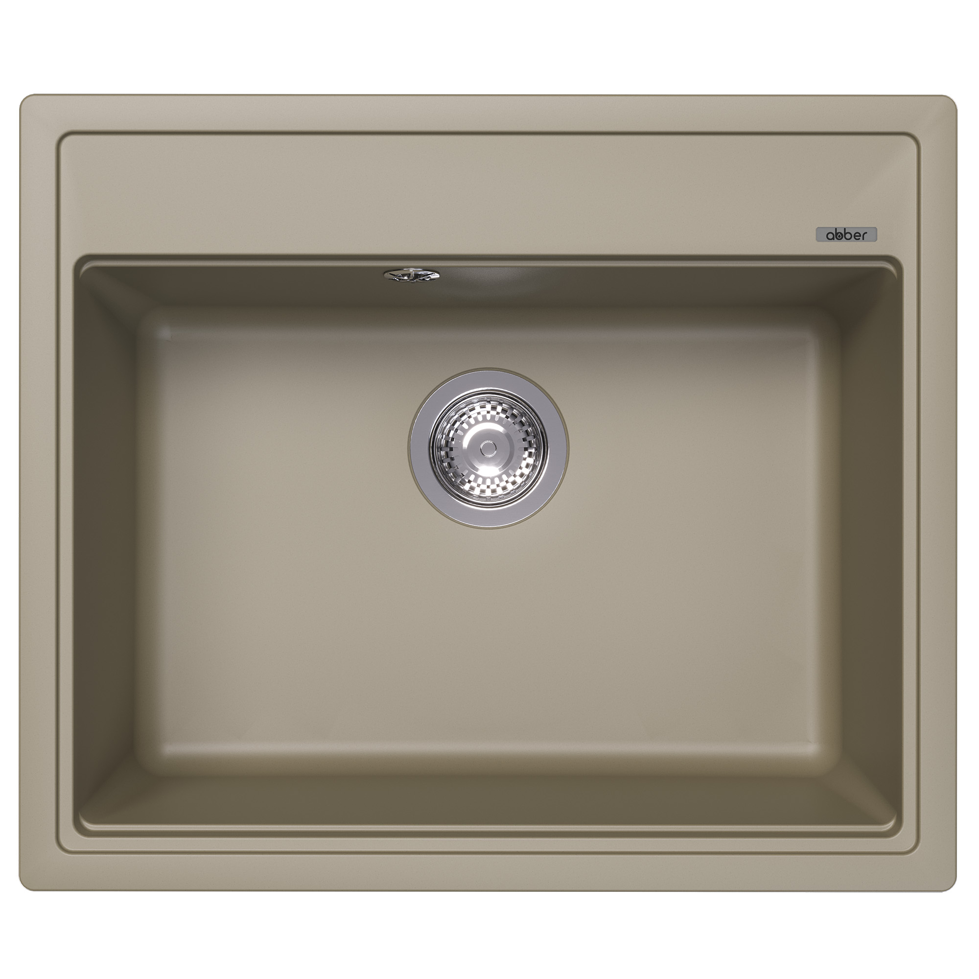 Кухонная мойка Abber Quarz AQ2902S, 60 см, кварцевый композит, песочный 