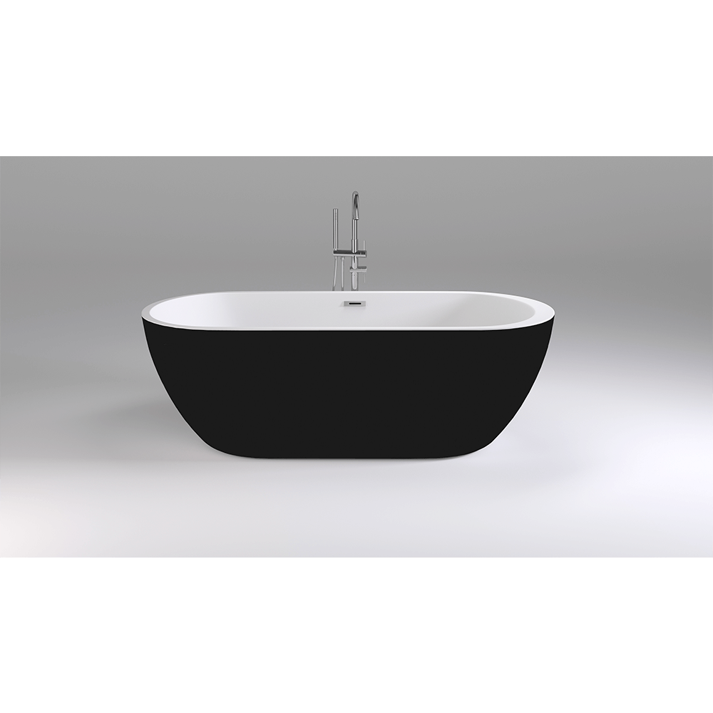 Ванна акриловая Black&White Swan SB105-Black, 170 х 80 см, черная 