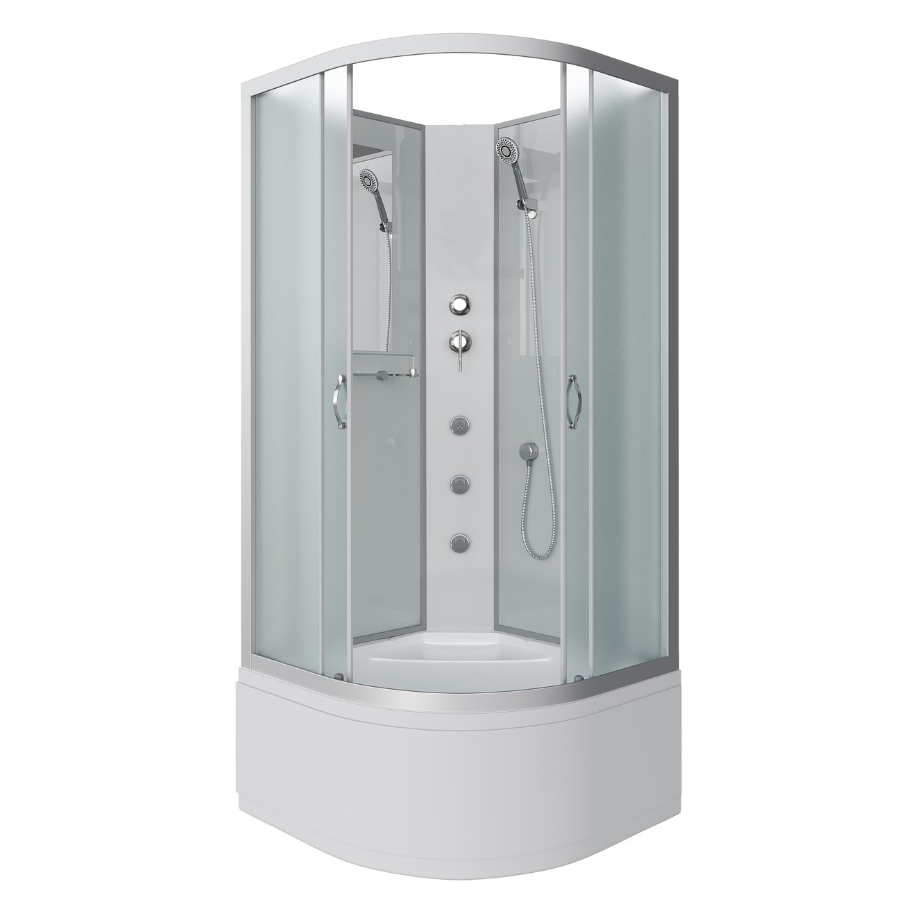 Душевая кабина Niagara Classic NG-2308-14BKG (90х90х200) высокий поддон(40см),стекло матовое,4 места 