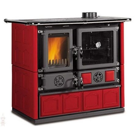 Печь La Nordica Rosa 4.0 Maiolica Bordeaux (бордовый) 