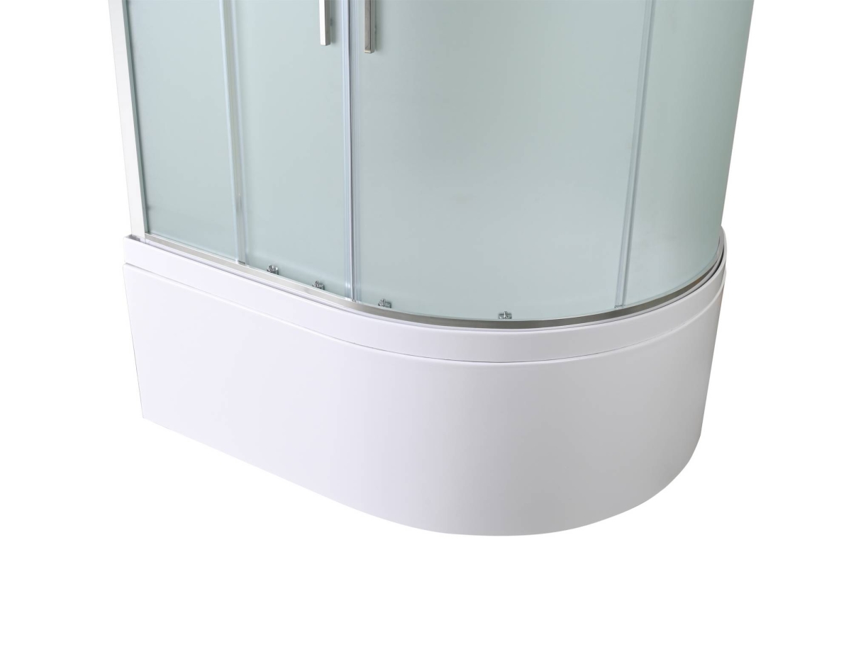 Душевая кабина AvaCan EM5812LN/EM5812RN 78197/78191, 120 x 80 см, без крыши, поддон высокий, левая/правая, стекло матовое, профиль хром 