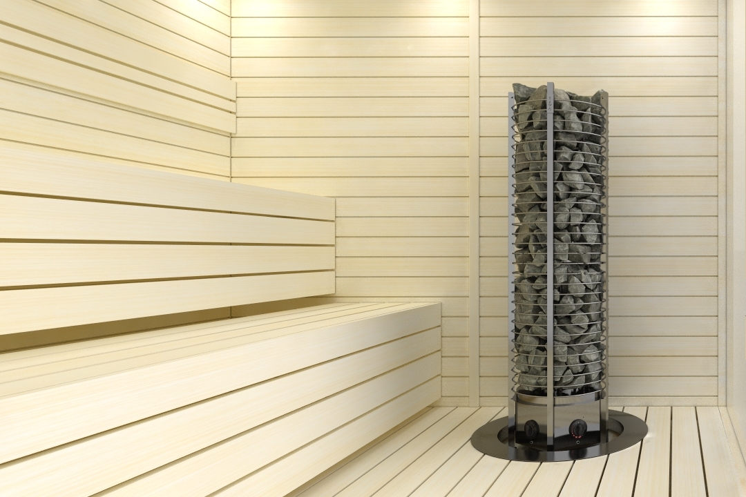 SAWO Электрическая печь TOWER вертикальная, круглая, с пультом, 8 кВт, TH5-80NB-P 