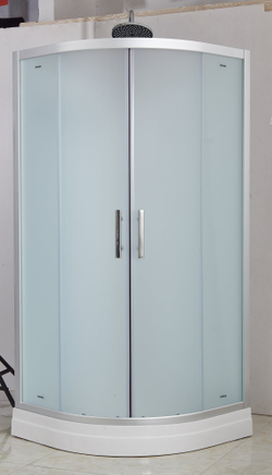 Душевая кабина Imwei XM-09CW, 90 x 90 см, средний поддон, стекла матовые, профиль серебристый 