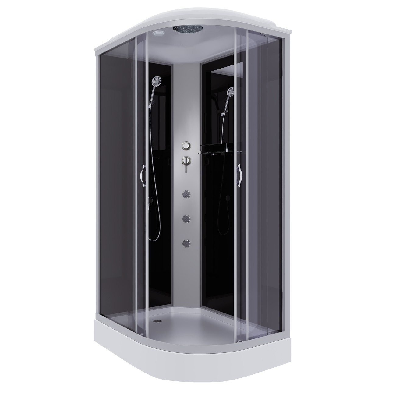 Душевая кабина Niagara Classic NG-3512-14LG (120х80х215) низкий поддон(13см),стекло тонированное,3 места 