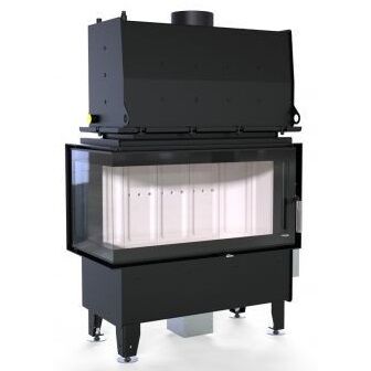 Каминная топка DEFRO HOME RIVA ME BL SHORT 19 кВт 907/465/482мм с водяным контуром 
