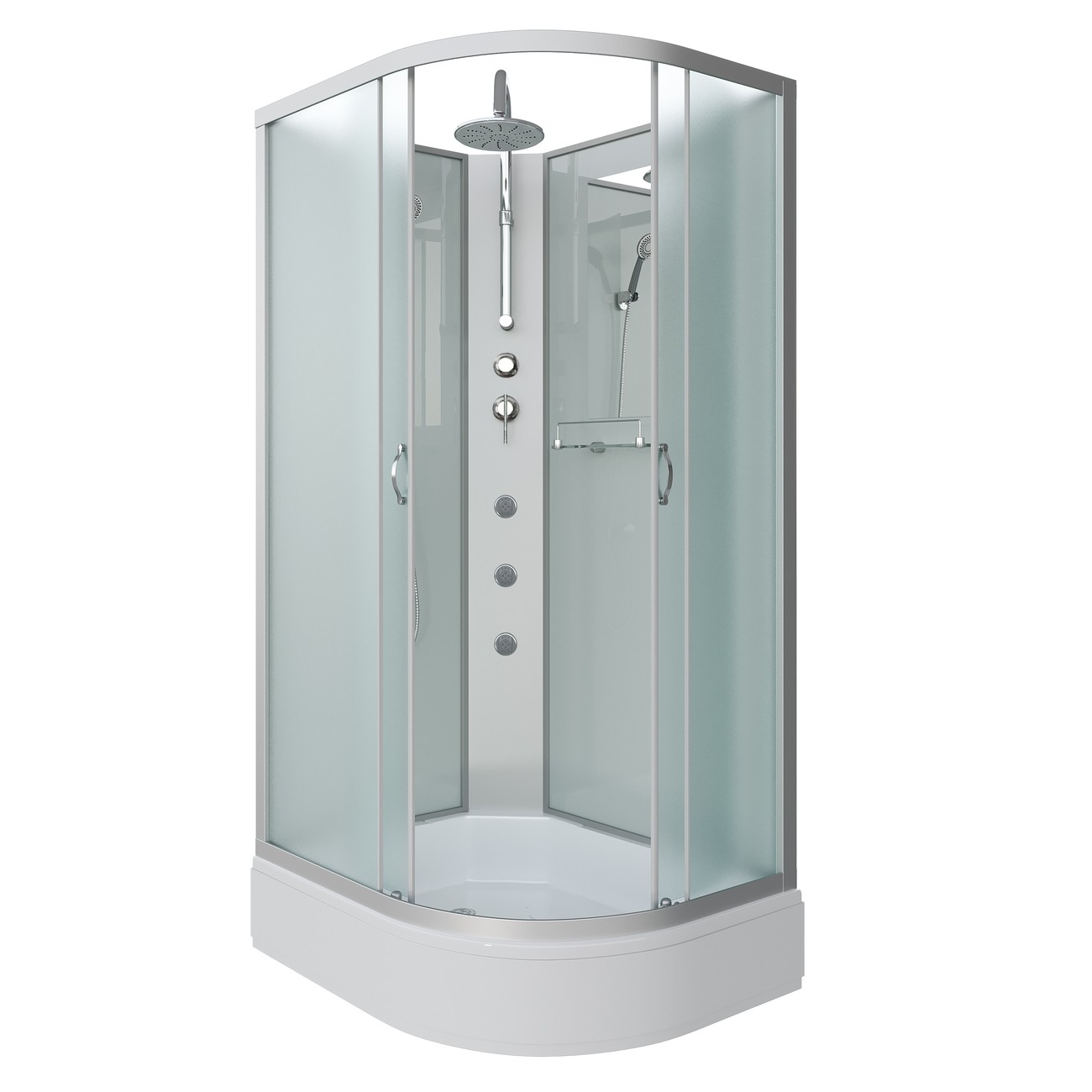 Душевая кабина Niagara Classic NG-33194-14LBKTG (110х90х210) средний поддон(26см),стекло матовое,4 места 