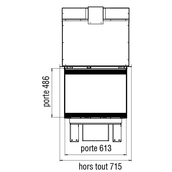 Каминная топка XP00803V (Axis) 