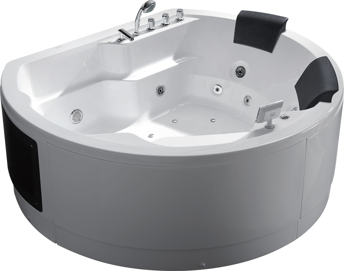 Ванна гидромассажная акриловая Gemy G9063 K, 183 х 162 х 83 см 