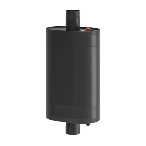 Бак BLACK на трубе 80л Ø115 (Овальный) (AISI 439) (МП) 
