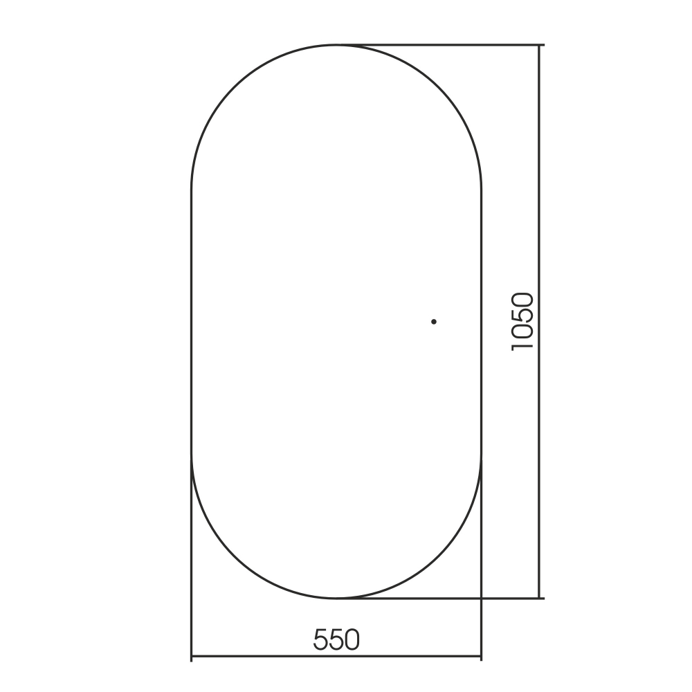 Зеркало Abber Kontur AG6304SCG, 55 см, с подсветкой, с датчиком движения, цвет золото 