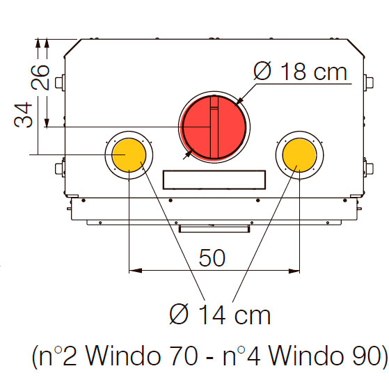 Каминная топка WINDO 90 N BIANCO (EdilKamin) 