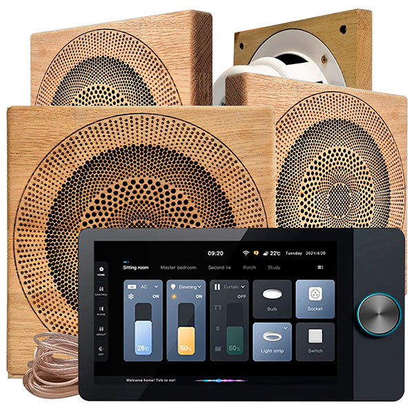 Комплект влагостойкой акустики SW Smart Home Music 2.0 Sauna — Square 4 