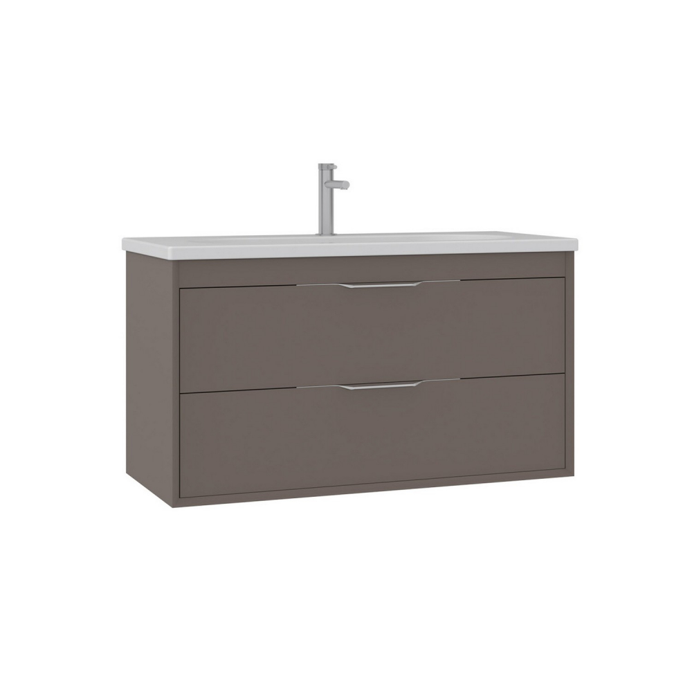 Тумба с раковиной Orka Clay 5004386, 100 см, подвесная, цвет soil 