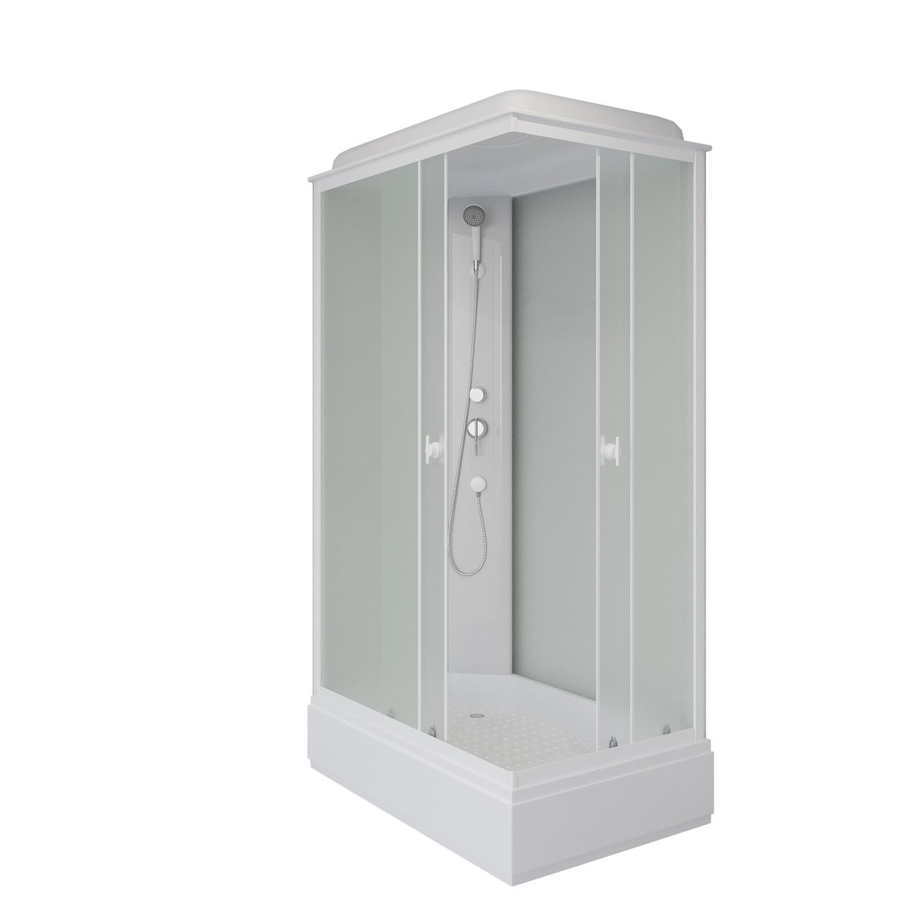 Душевая кабина Niagara Promo P120/90/26Q/MT, 90 x 120 см, с крышей, стекло матовое, профиль белый 