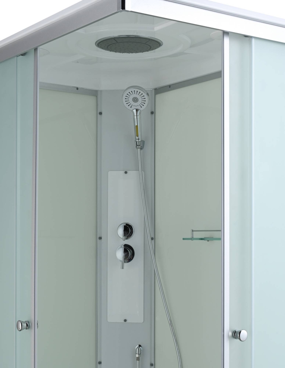 Душевая кабина Avacan CK2912 78352, 120 х 90 см, с крышей, поддон низкий, стекло матовое, профиль хром 
