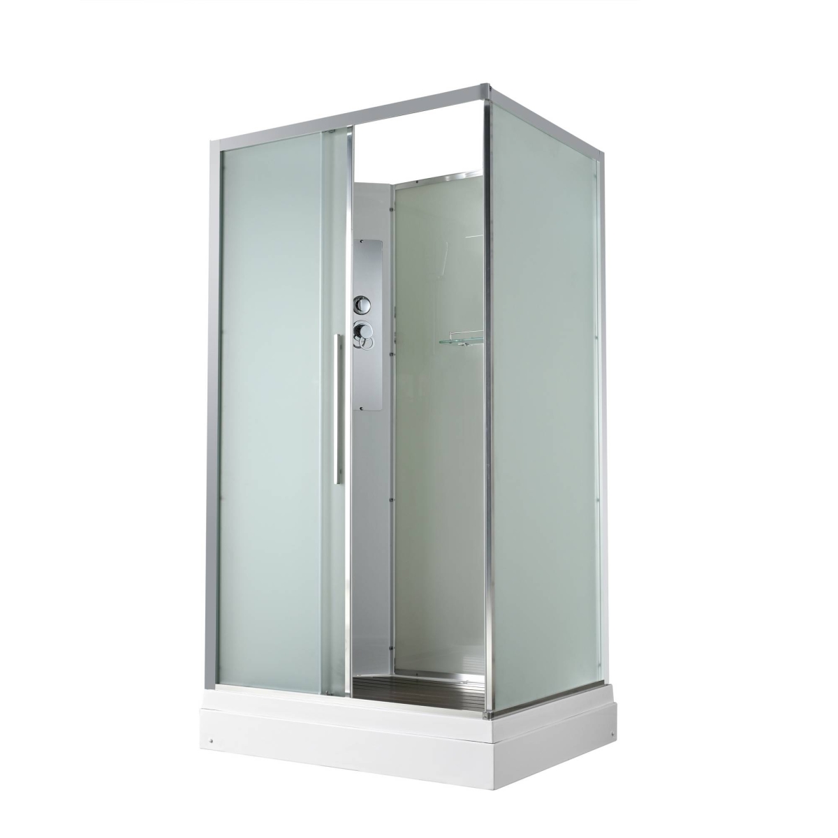 Душевая кабина Avacan KD2912N 78224, 120 х 90 см, без крыши, поддон низкий, стекло матовое, профиль хром 