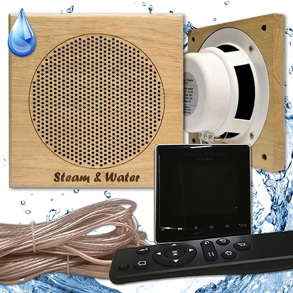 Комплект влагостойкой акустики SW 2 Black Standart Sauna (квадратная) 