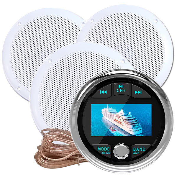 Комплект влагостойкой акустики Steam Water Aqua Music DB002 VISATON белый 3 