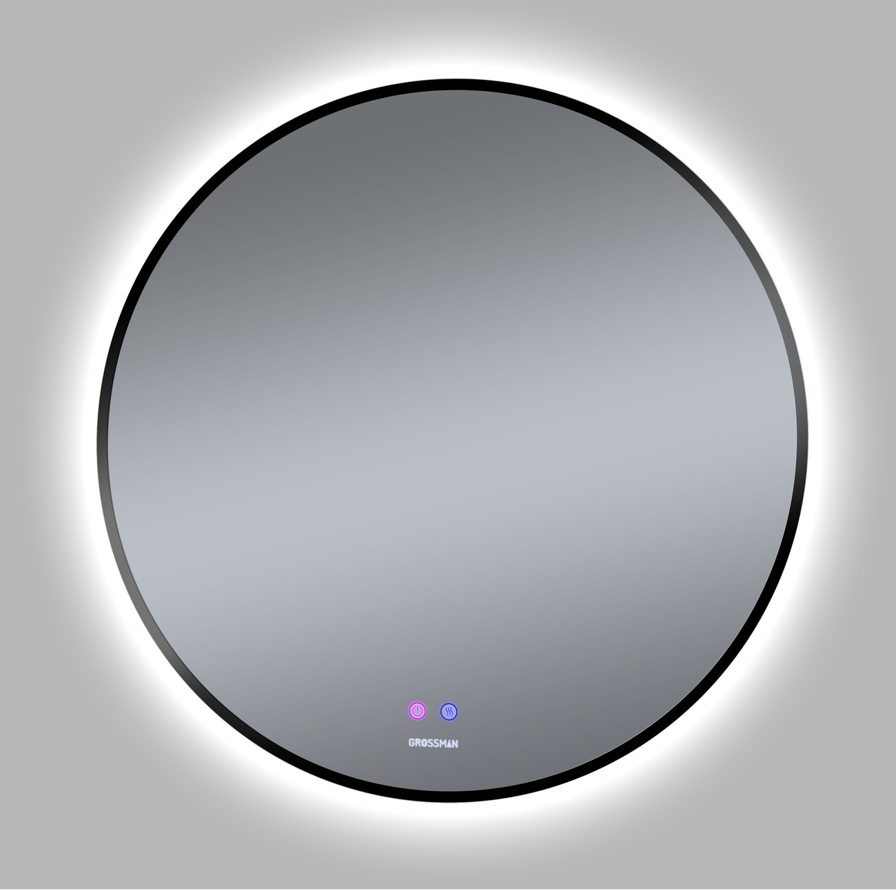 Зеркало COSMO-норма BLACK (800*800*45) LED с сенсорным выключателем и подогревом 