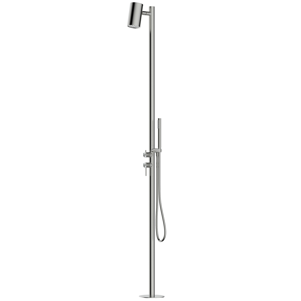 Душ ABBER Wasser Kreis 316 AF8180BST напольный, сталь брашированная 