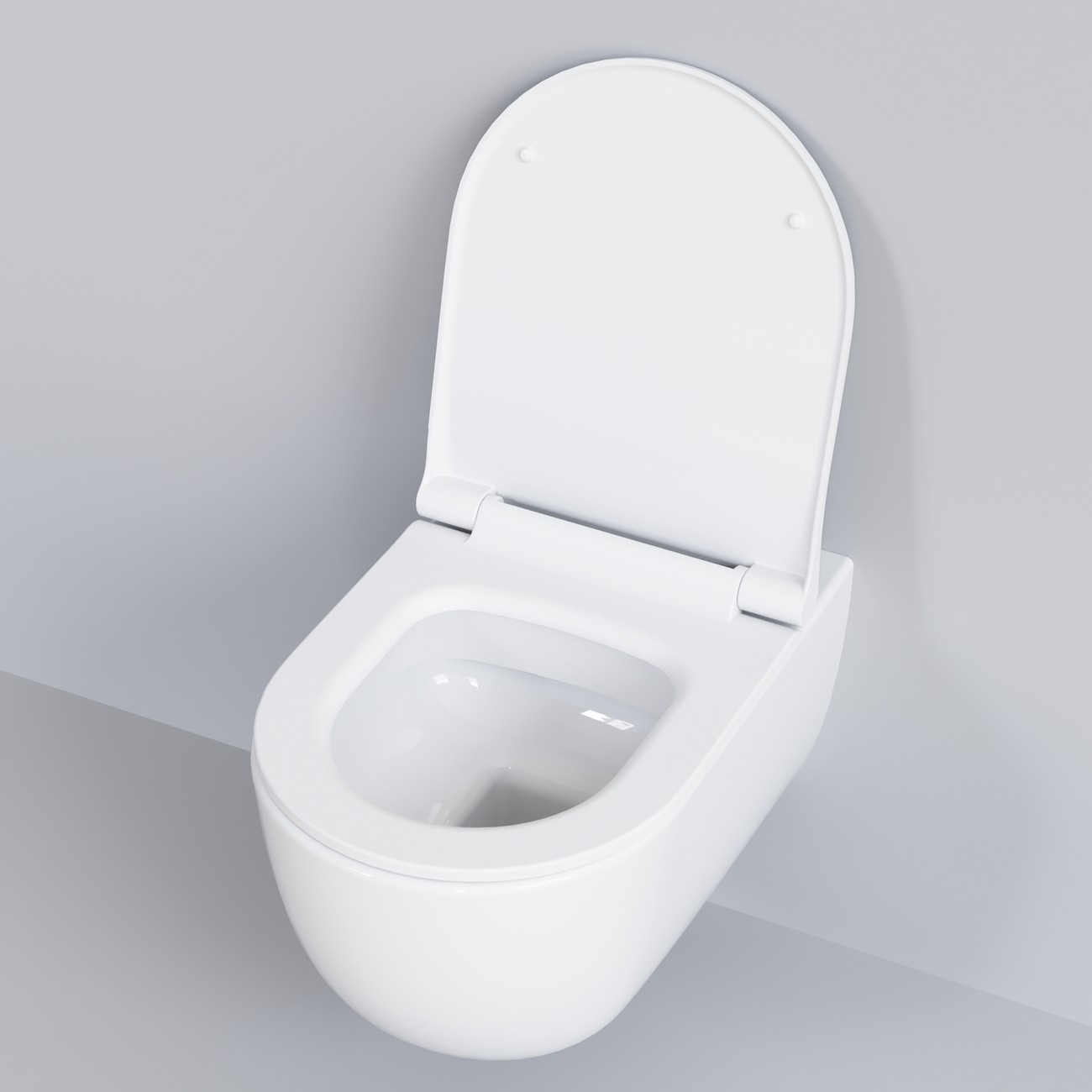 Унитаз Abner 103T20001R (545*360*330) БЕЛЫЙ подвесной БЕЗОБОДКОВЫЙ, 1 место 