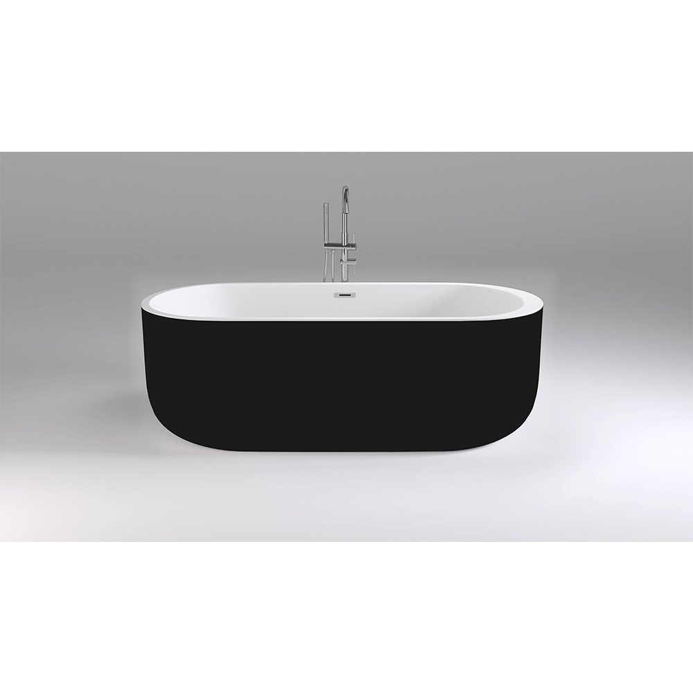Ванна акриловая Black&White Swan SB109-Black, 170 х 80 см, черная 