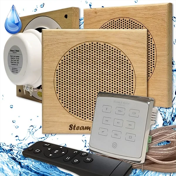Комплект влагостойкой акустики SW 3 White Eco Sauna (квадратная) 