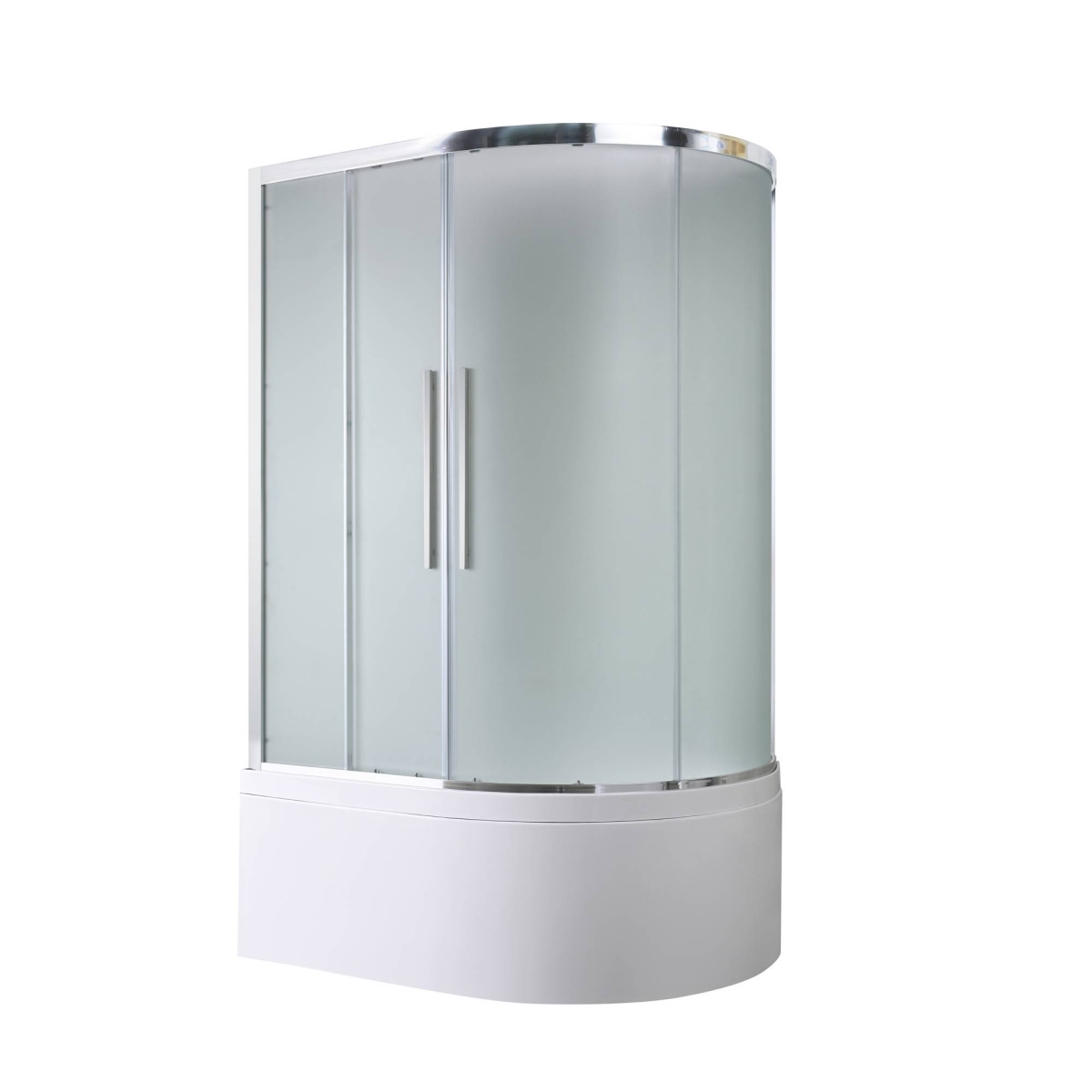 Душевая кабина AvaCan EM5812LN/EM5812RN 78197/78191, 120 x 80 см, без крыши, поддон высокий, левая/правая, стекло матовое, профиль хром 