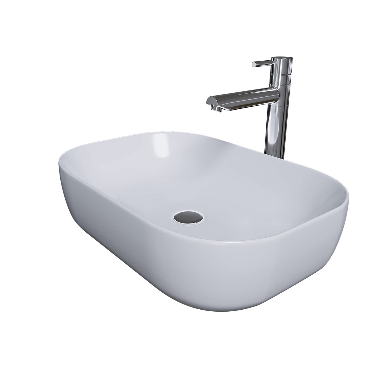 Раковина Grossman Classic GR-3049 (610х400х145) белая,1 место 