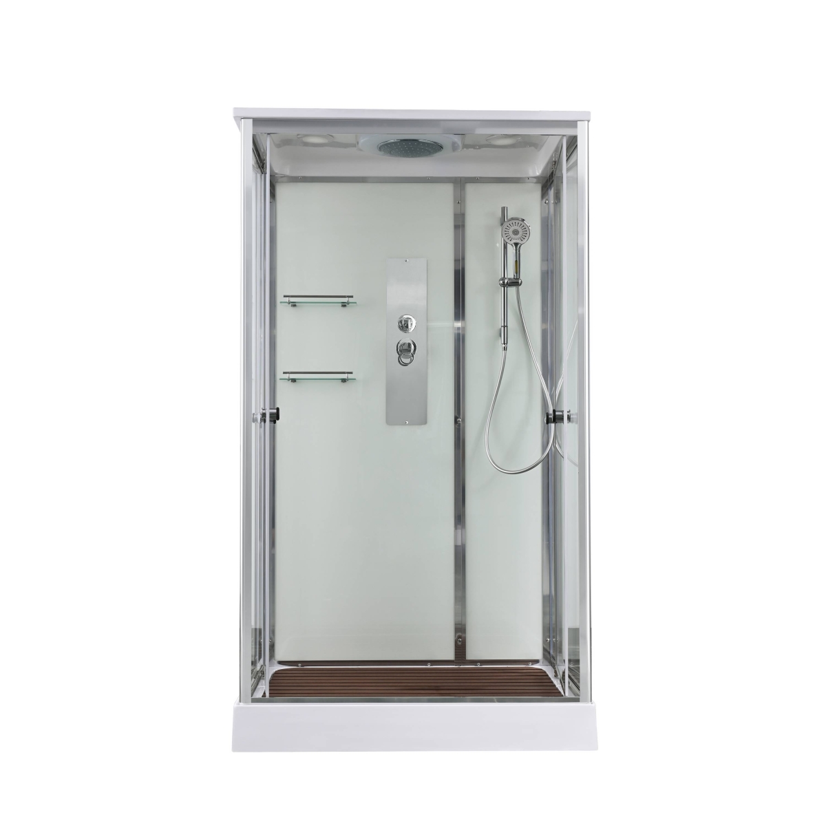 Душевая кабина AvaCan V2012 78250, 120 x 90 см, с крышей, поддон низкий, стекло прозрачное, профиль хром 