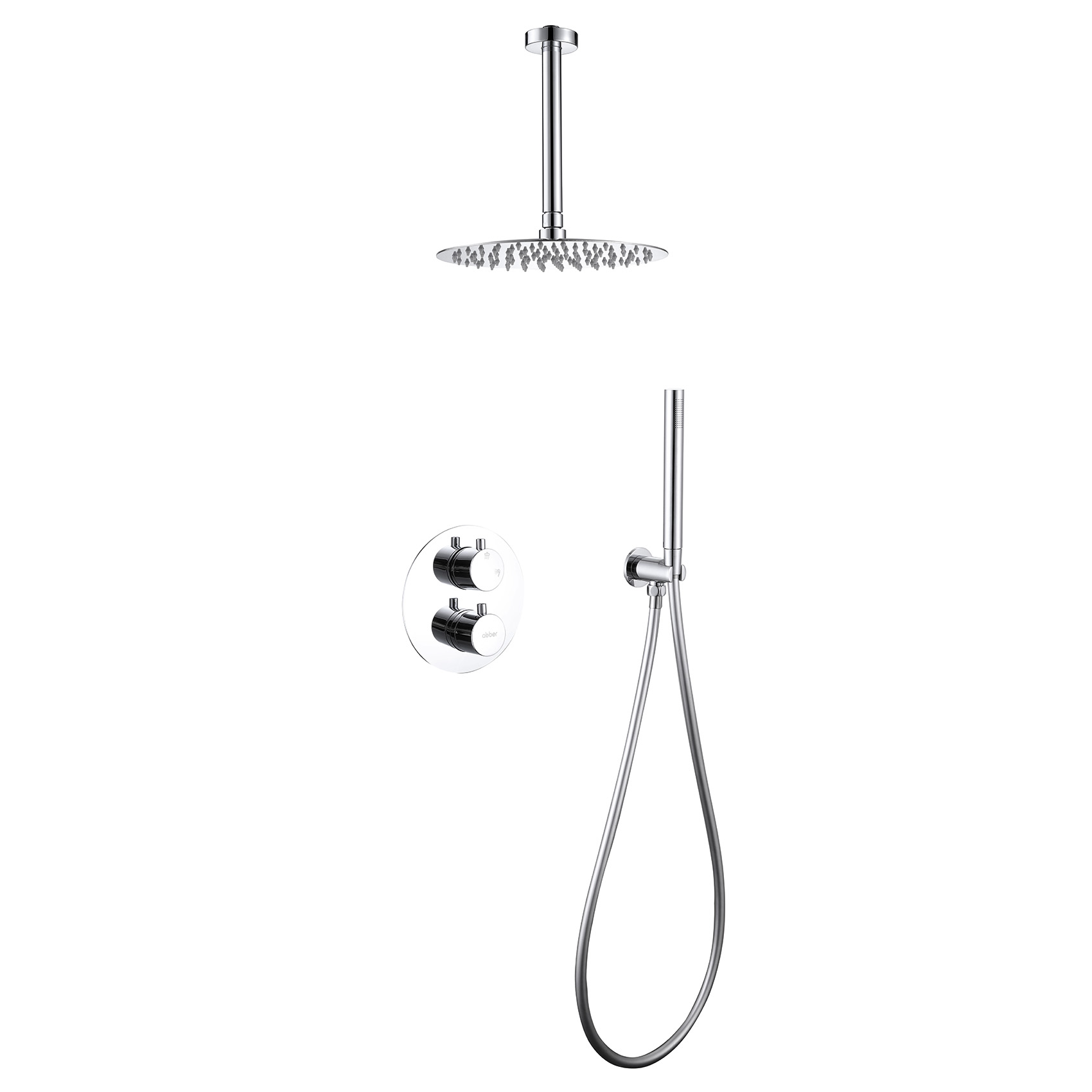 Душевая система Abber Wasser Kreis AF8121, цвет хром 