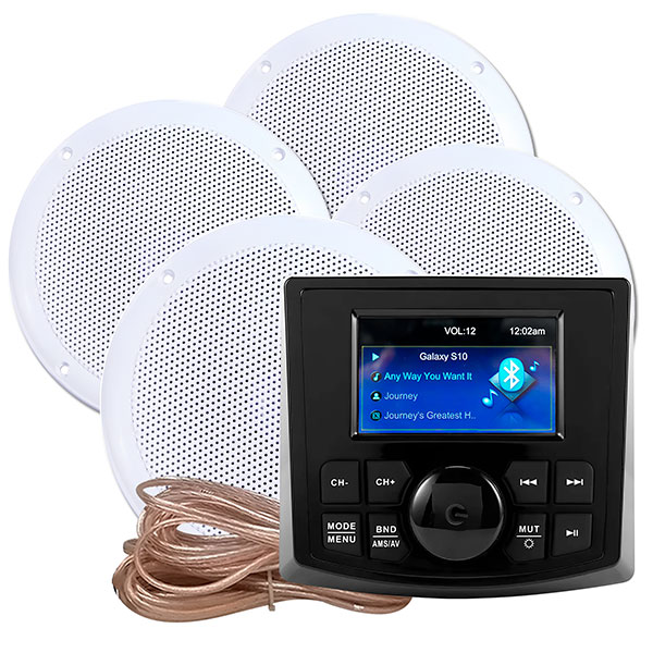 Комплект влагостойкой акустики Steam Water Aqua Music DB001 VISATON белый 4 