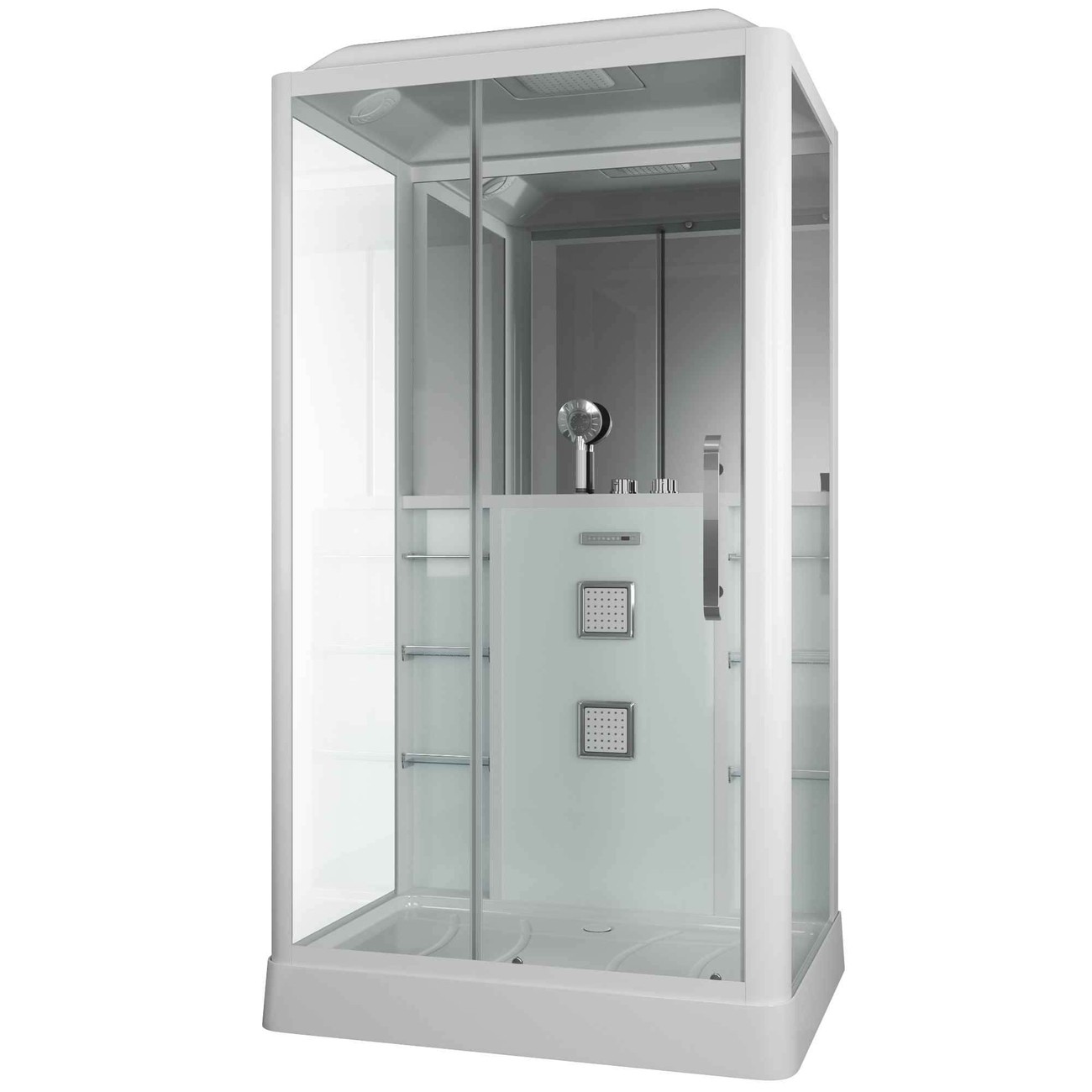 Душевая кабина Grossman 120 x 90 см, прямоугольная, профиль белый, левая/правая, GR127L/R 